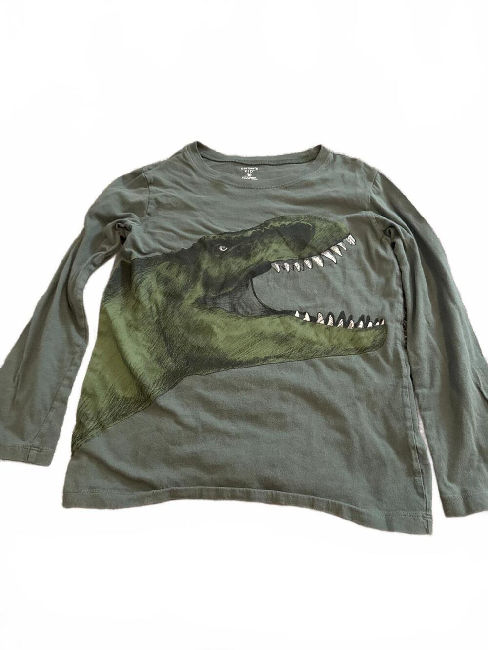 Carter's Kids Boys Long Sleeve Dinosaur Shirt Size 10